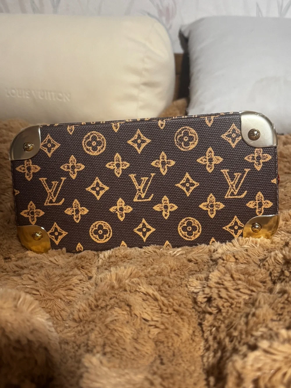 Louis Vuitton 130 yr Anniversary Brown Monogram Alma BB Trunk Bag